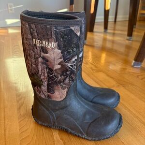 Redhead Neoprene Camouflage Boots Hunting Waterproof Utility Youth Boys Size 3